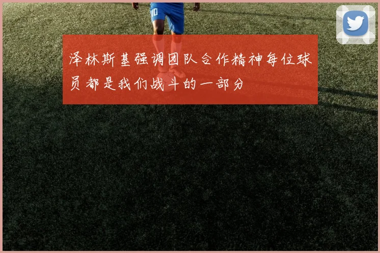泽林斯基强调团队合作精神每位球员都是我们战斗的一部分
